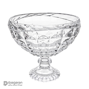 نمایش از جلو آجیل خوری پایه دار پیرلس مدل آکوامارین کد 72200W