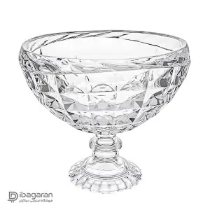 نمایش از جلو آجیل خوری پایه دار پیرلس مدل آکوامارین کد 72200W