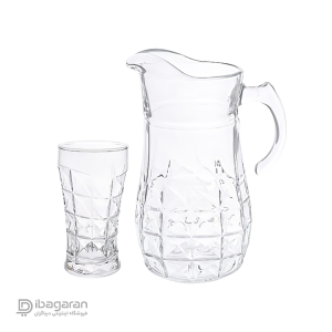 پارچ و لیوان پیرلس مدل آکوامارین کد 801300W