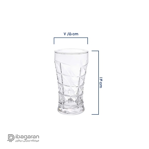 پارچ و لیوان پیرلس مدل آکوامارین کد 801300W