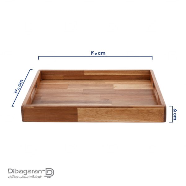 سینی چوبی یاکا مدل آکاسیا 40cm سینی چوبی یاکا مدل آکاسیا 40cm