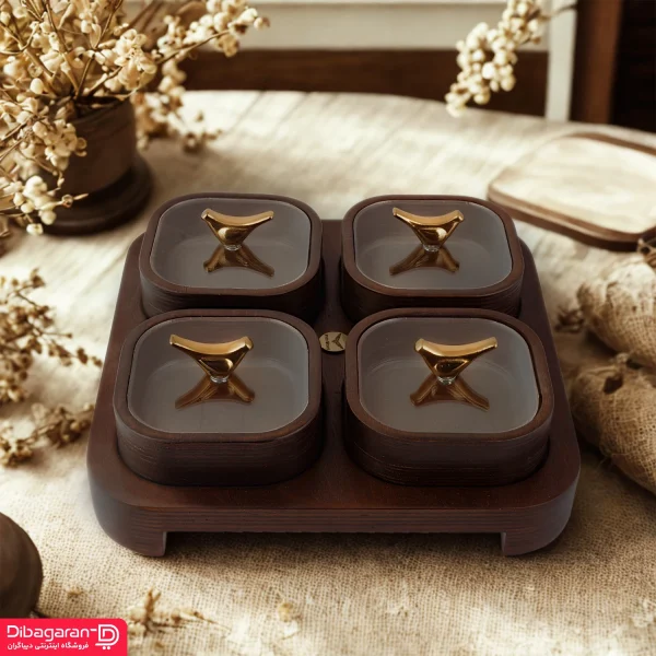 اردور خوری چوبی ایندو وود چهار خانه کد 9940/4 اردور خوری چوبی ایندو وود مدل چهار خانه کد 9940/4