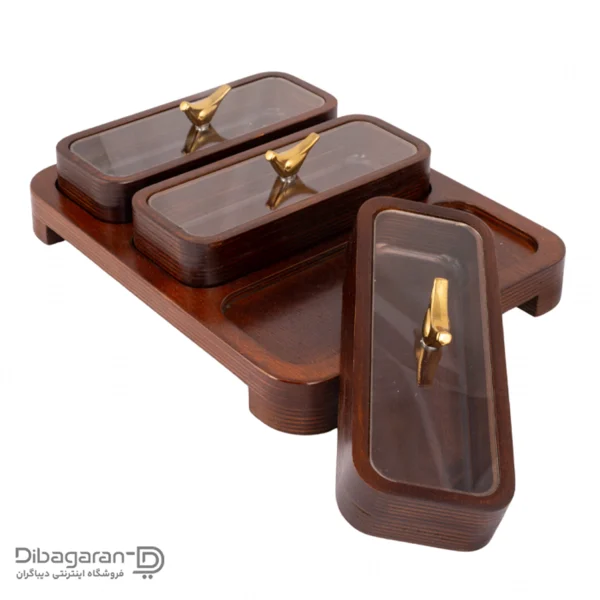 اردو خوری چوبی ایندو وود مدل سه خانه کد 9940/3 خرید و قیمت اردو خوری چوبی ایندو وود مدل سه خانه کد 9940/3