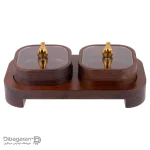 خرید و قیمت اردو خوری چوبی ایندو وود مدل دو خانه کد 9912/2