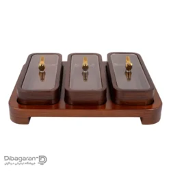 خرید و قیمت اردو خوری چوبی ایندو وود مدل سه خانه کد 9940/3