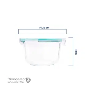 ظرف نگهدارنده شیشه ای لیمون 1.2 لیتر مدل 2077