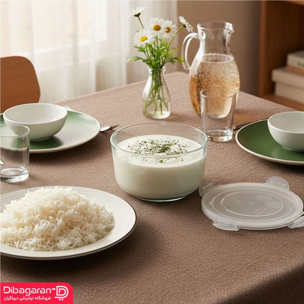 لایف استایل ظرف نگهدارنده شیشه ای لیمون 2 لیتر کد 2076