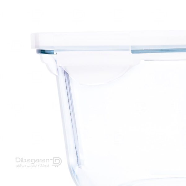 نمای نزدیک ظرف نگهدارنده شیشه ای لیمون 2 لیتر کد 2076