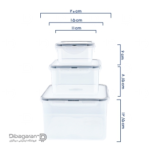ظروف نگهدارنده لیمون 6 پارچه کد 778