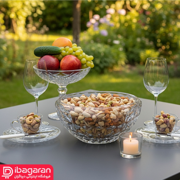 دکوراتیو آجیل خوری پیرلس مدل آکوامارین کد 62200W دکوراتیو آجیل خوری پیرلس مدل آکوامارین کد 62200W