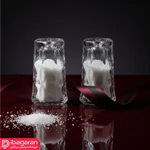 نمکدان بلور پیرلس مدل آکوامارین دو عددی کد 800927W