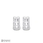 نمکدان بلور پیرلس مدل آکوامارین دو عددی کد 800927W