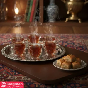 طراحی دسته و بدنه شفاف فنجان پیرلس