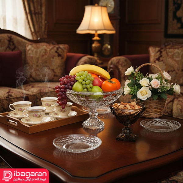 لایف استایل میوه خوری بلور پایه دار پیرلس مدل آکومارین کد 71700W لایف استایل میوه خوری بلور پایه دار پیرلس مدل آکومارین کد 71700W