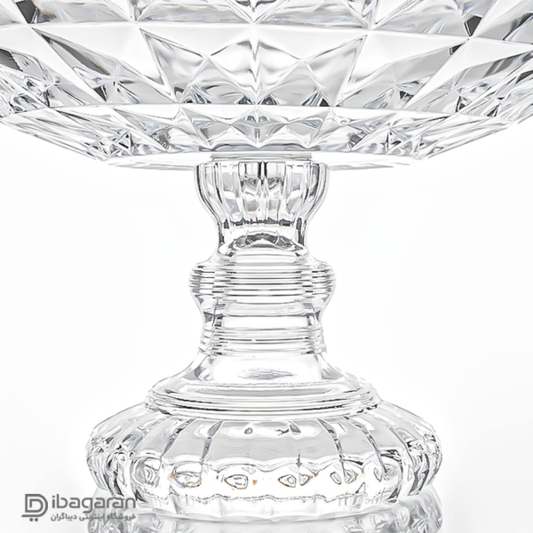 پایه میوه خوری بلور پایه دار پیرلس مدل آکومارین کد 71700W پایه میوه خوری بلور پایه دار پیرلس مدل آکومارین کد 71700W