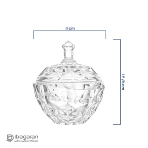 قندان بلور پیرلس مدل آکوامارین کد 00900W