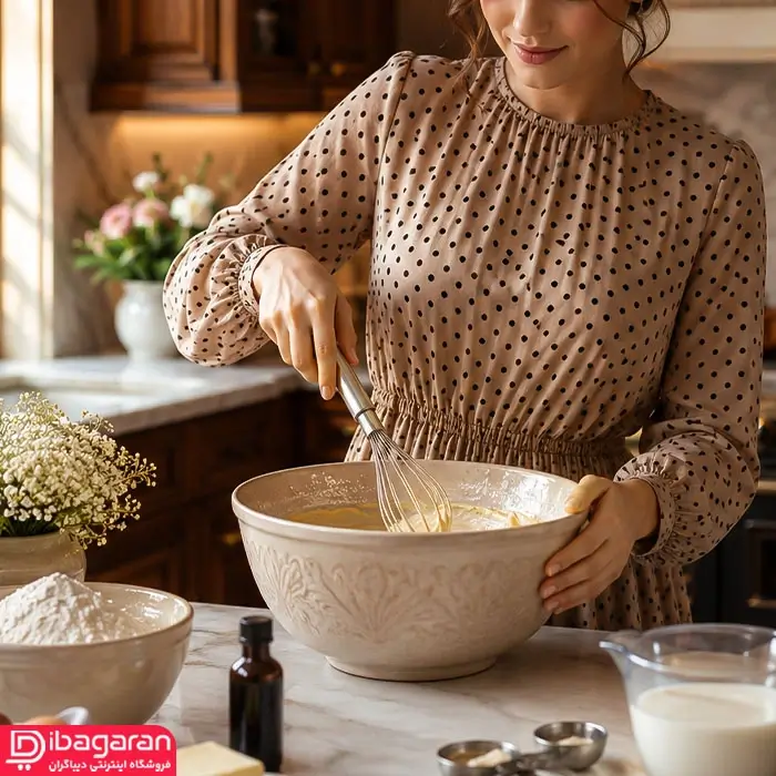 همزن استیل آشپزخانه یونیک برای ترکیب مواد غذایی