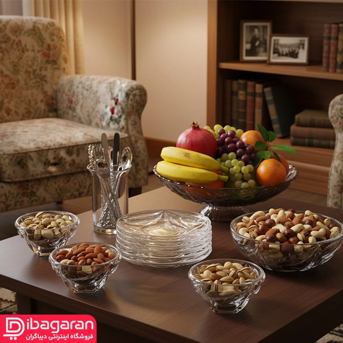 دکوراتیو پیش دستی کریستال پیرلس مدل ولکانو کد 21700