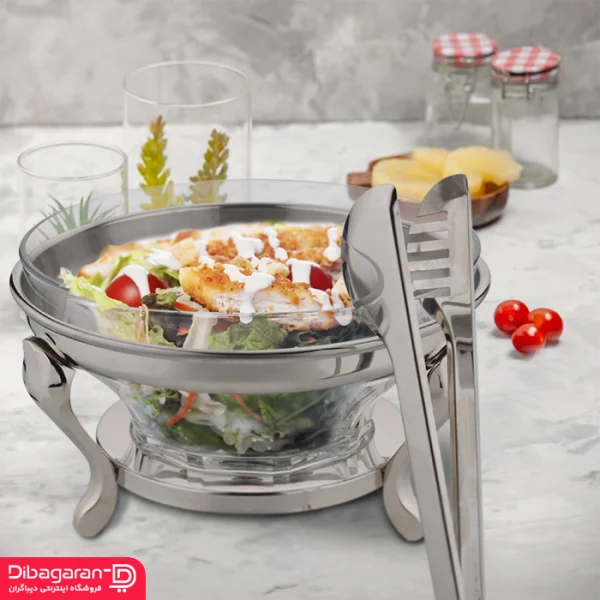 سوفله-سالاد-خوری-با-انبر-فتومونتاژ سوفله سالاد خوری سافینوکس مدل الماس با انبر کد SDB003