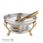 سوفله سالاد خوری سافینوکس مدل الماس با انبر کد SDM003