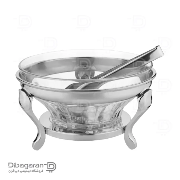 سوفله سالاد خوری سافینوکس مدل الماس با انبر کد SDM003 (4) سوفله سالاد خوری سافینوکس مدل الماس با انبر کد SDM003 استیل