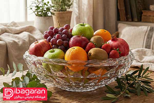 میوه خوری بلور پیرلس مدل آکومارین 