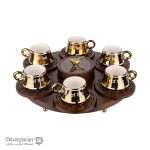 ست قهوه خوری ایندو وود کد 90160