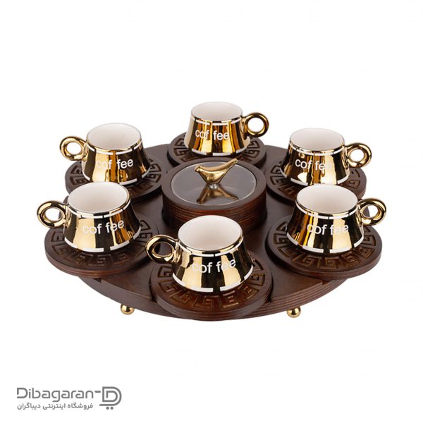 ست قهوه خوری ایندو وود کد 90160 ست قهوه خوری ایندو وود کد 90160