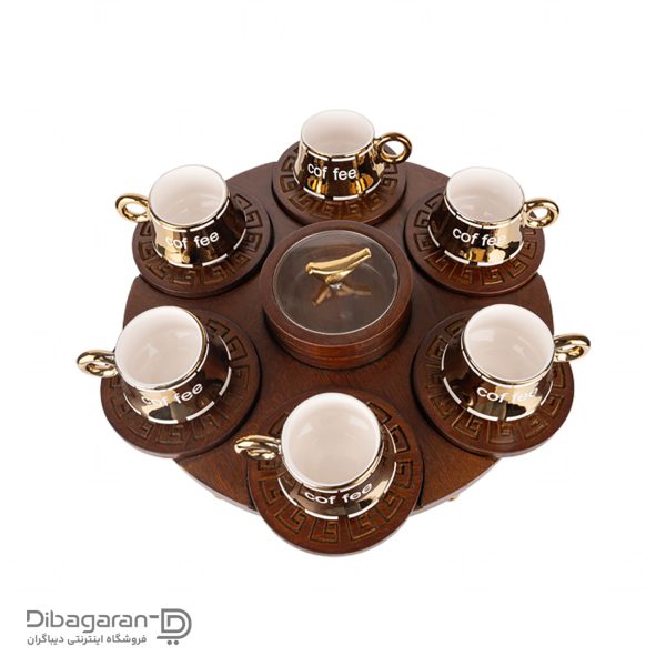 ست قهوه خوری ایندو وود کد 90160 از بالا ست قهوه خوری ایندو وود کد 90160 از بالا