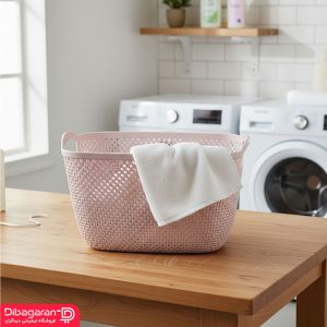 سبد رخت لیمون طرح بافت کد 2137