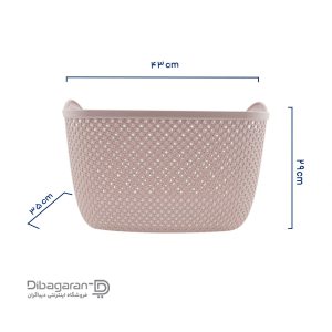 سبد رخت لیمون طرح بافت مدل 2137