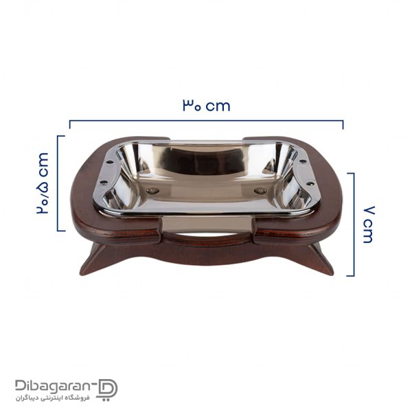 ابعاد سوفله خوری مستطیل ایندو وود کد 9914/3 ابعاد سوفله خوری مستطیل ایندو وود کد 9914/3