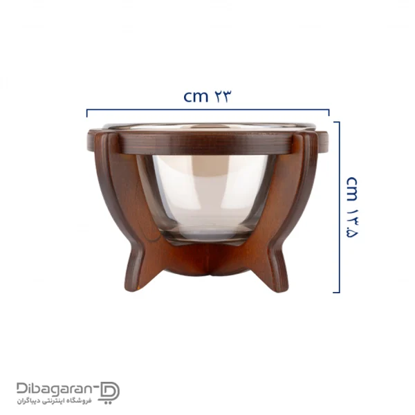 سوفله سالاد خوری ایندو وود کد 9915/18 خرید و قیمت سوفله سالاد خوری ایندو وود کد 9915/18