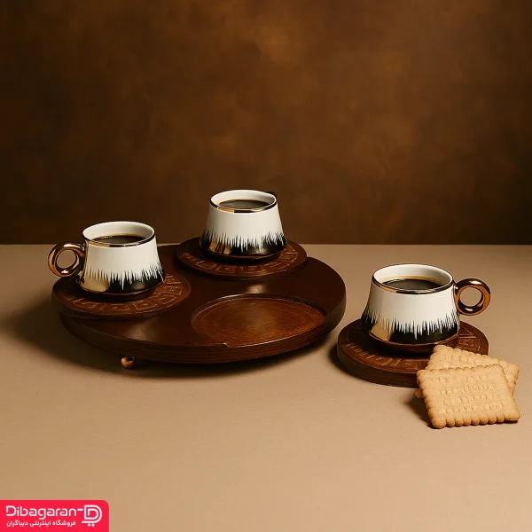 ست قهوه خوری ایندو وود کد 90130 خرید و قیمت ست قهوه خوری ایندو وود کد 90130