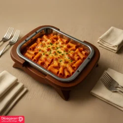 پنه پپرونی داخل سوفله خوری پایه چوبی