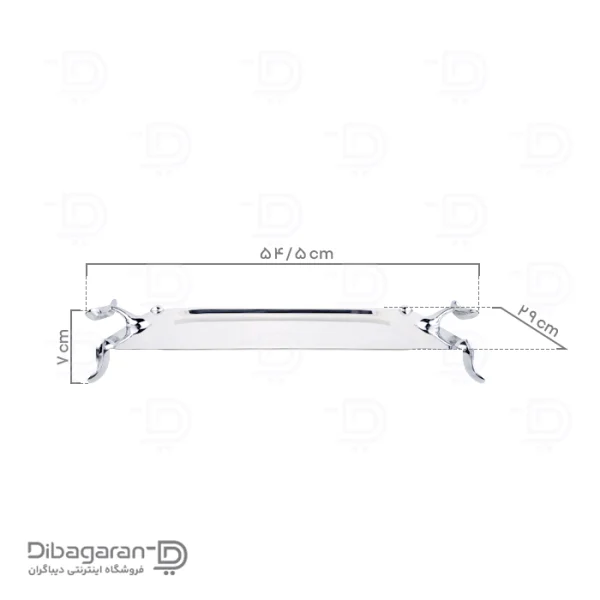 سینی استیل سافینوکس مدل فلیم مستطیلی کد 510 ابعاد سینی استیل سافینوکس مدل فلیم مستطیل کد 510