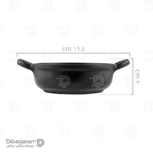 بشقاب ملامین ساور مدل دسته دار کد 208380 (2) ابعاد بشقاب ملامین ساور مدل دسته دار کد 208380