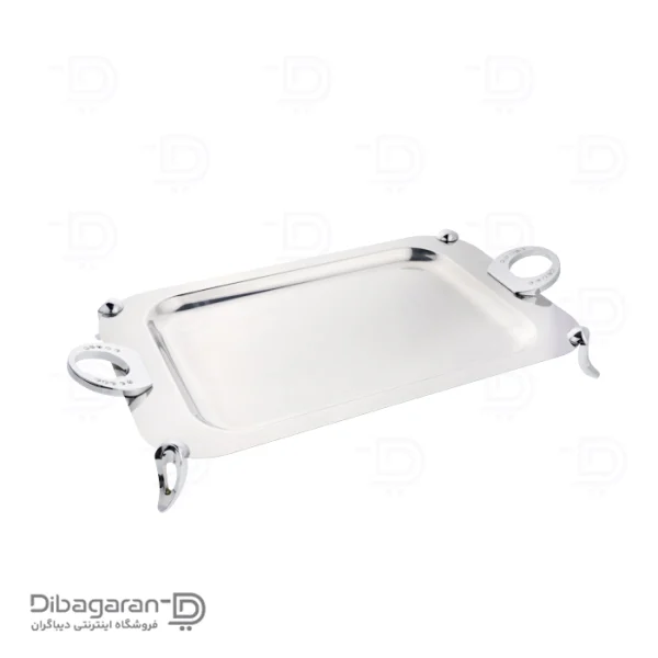 Safinox steel tray code 104 سینی استیل سافینوکس مدل حلقه نگین کد 104