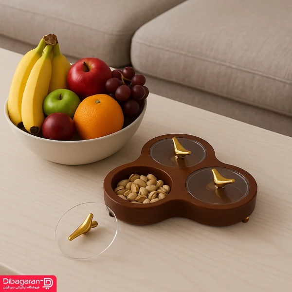 اردو خوری چوبی ایندو وود مدل سه خانه کد 9920/33 خرید و قیمت اردو خوری چوبی ایندو وود مدل سه خانه کد 9920/33