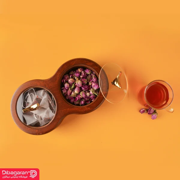 اردو خوری ایندو وود مدل دو خانه کد 9920/2 اردو خوری چوبی ایندو وود مدل دو خانه کد 9920/2