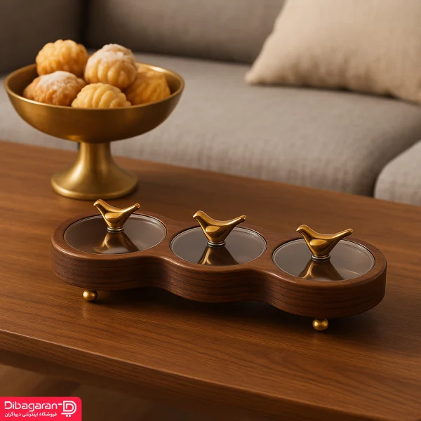 اردو خوری چوبی ایندو وود مدل سه خانه کد 9920/3 خرید و قیمت اردو خوری چوبی ایندو وود مدل سه خانه کد 9920/3