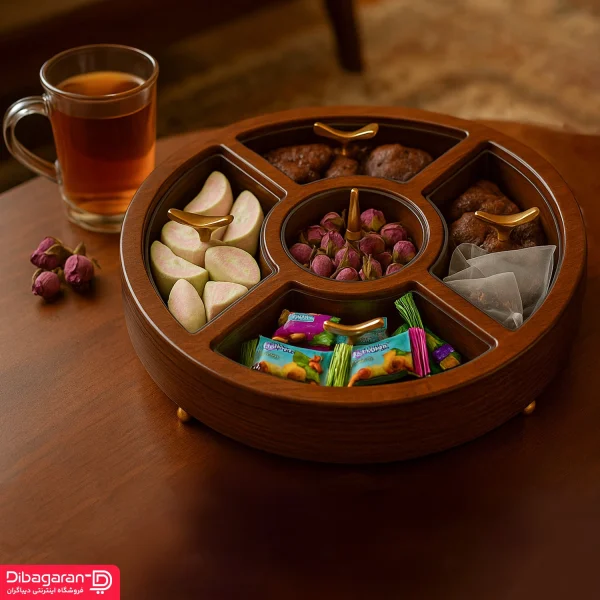 اردو خوری چوبی ایندو وود مدل پنج خانه کد 9920/55 خرید و قیمت اردو خوری چوبی ایندو وود مدل پنج خانه کد 9920/55