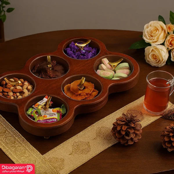 اردو خوری چوبی ایندو وود مدل شش خانه کد 9920/6 خرید و قیمت اردو خوری چوبی ایندو وود مدل شش خانه کد 9920/6