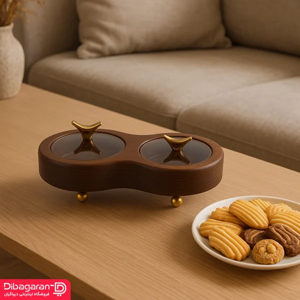 اردور خوری گرد دوتایی چوبی ایندوود در گنجشکی اردور خوری گرد دوتایی چوبی ایندوود