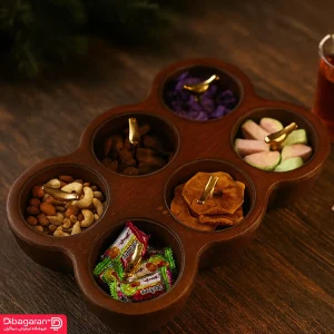 اردو خوری چوبی ایندو وود مدل شش خانه کد 6-9920