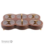 خرید و قیمت اردو خوری چوبی ایندو وود مدل شش خانه کد 9920/6