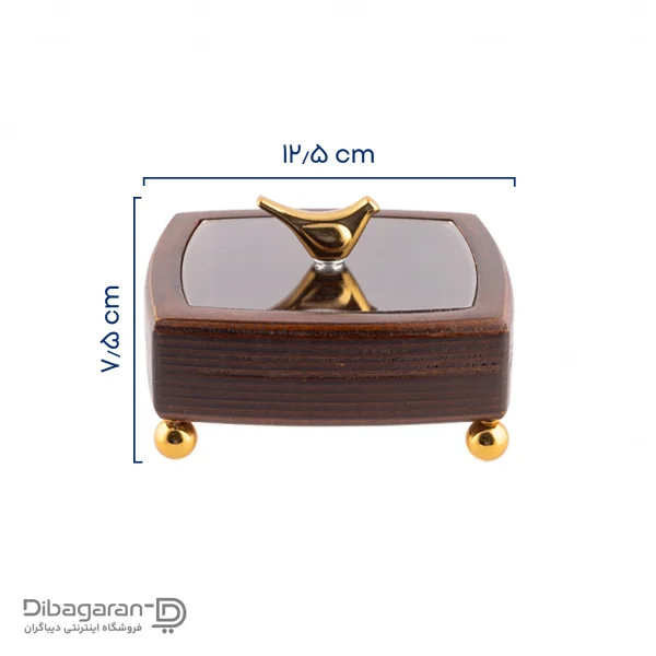 ابعاد قندان چوبی مربع ایندو وود کد 9920/1