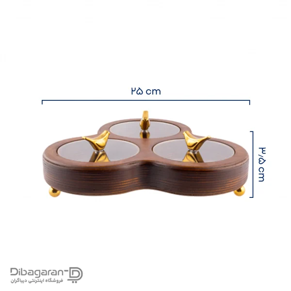 اردو خوری چوبی ایندو وود مدل سه خانه کد 9920/33 خرید و قیمت اردو خوری چوبی ایندو وود مدل سه خانه کد 9920/33