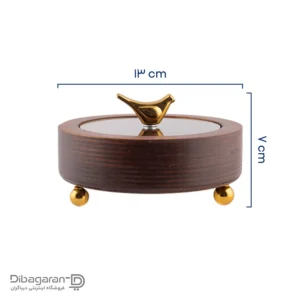ابعاد قندان چوبی گرد ایندو وود کد 9920/1