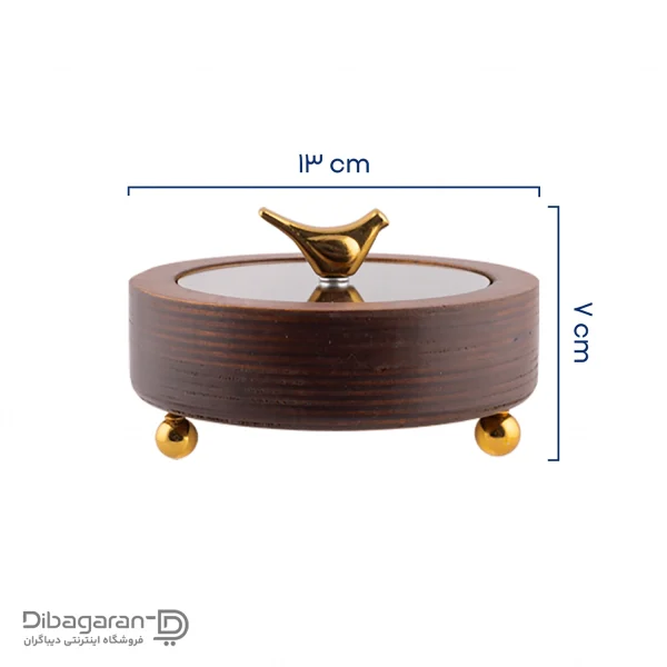 ابعاد قندان چوبی گرد ایندو وود کد 9920/1